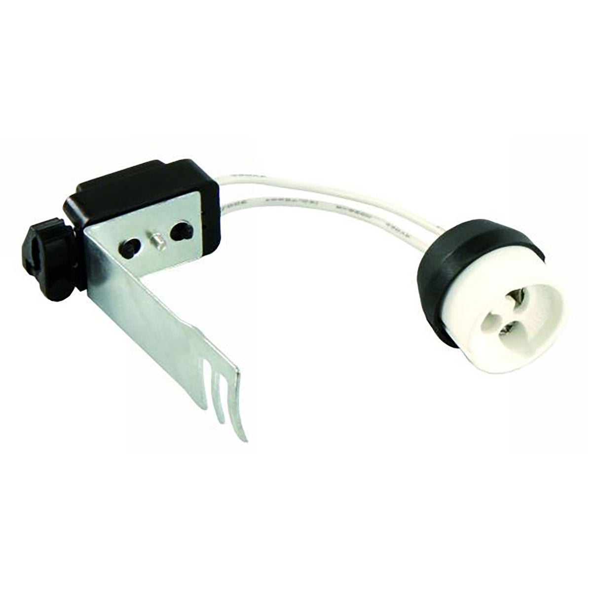 GU10 ceramic socket with clip, 0-230V
