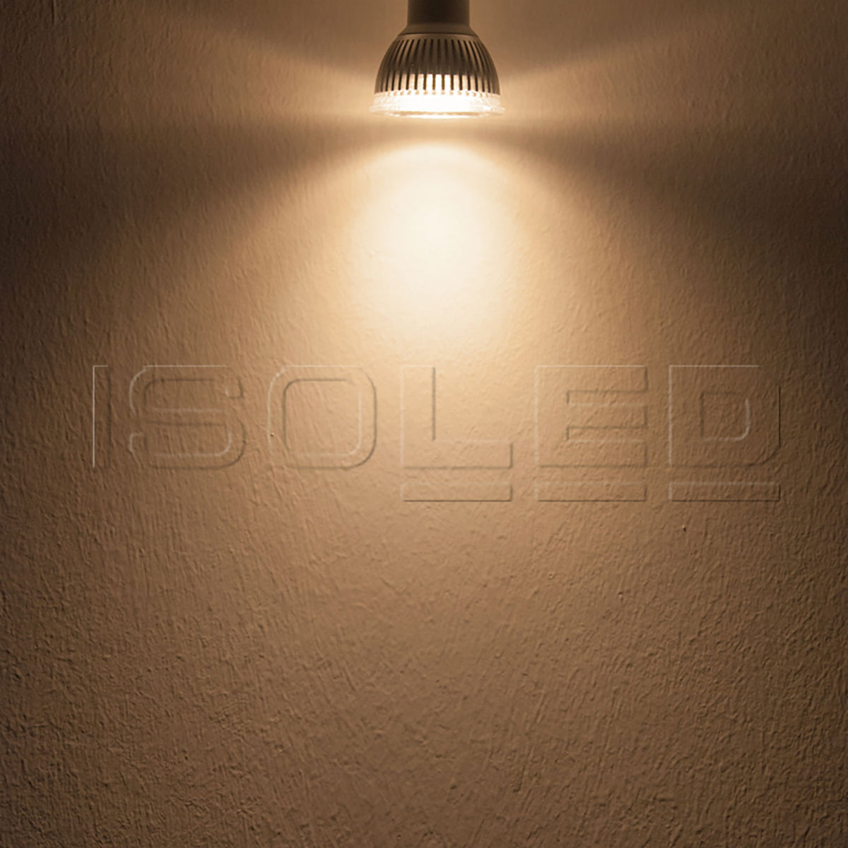 GU10 LED spotlight 6W glass COB, 70°, warm white, dimmable