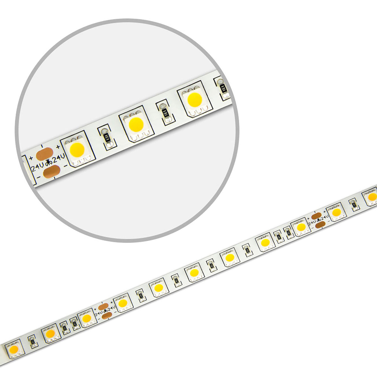 LED SIL830 flex ribbon, 24V DC, 14.4W, IP20, 3000K, 5m roll, 60 LED/m
