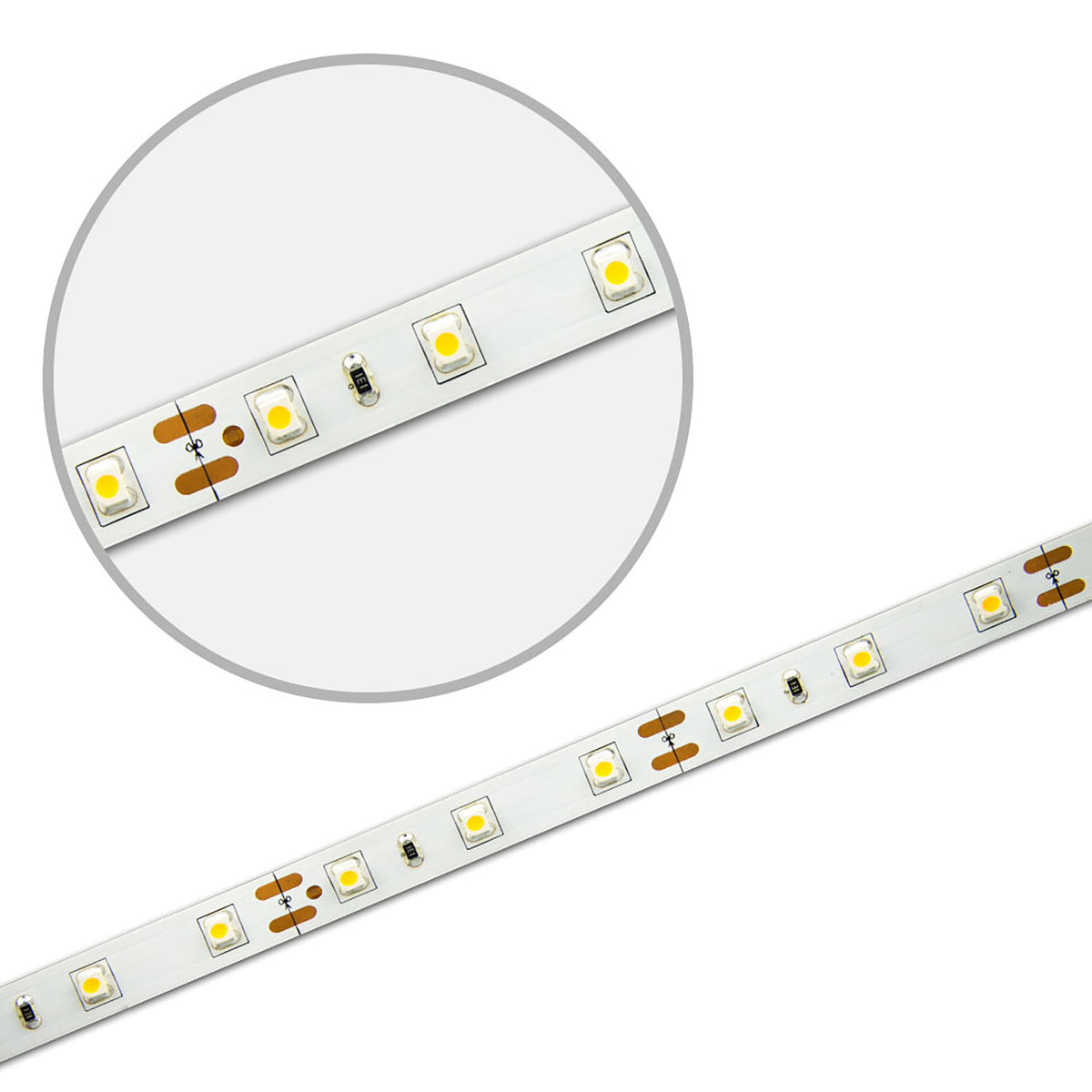 LED SIL830 flex ribbon, 12V DC, 4.8W, IP20, 3000K, 5m roll, 60 LED/m