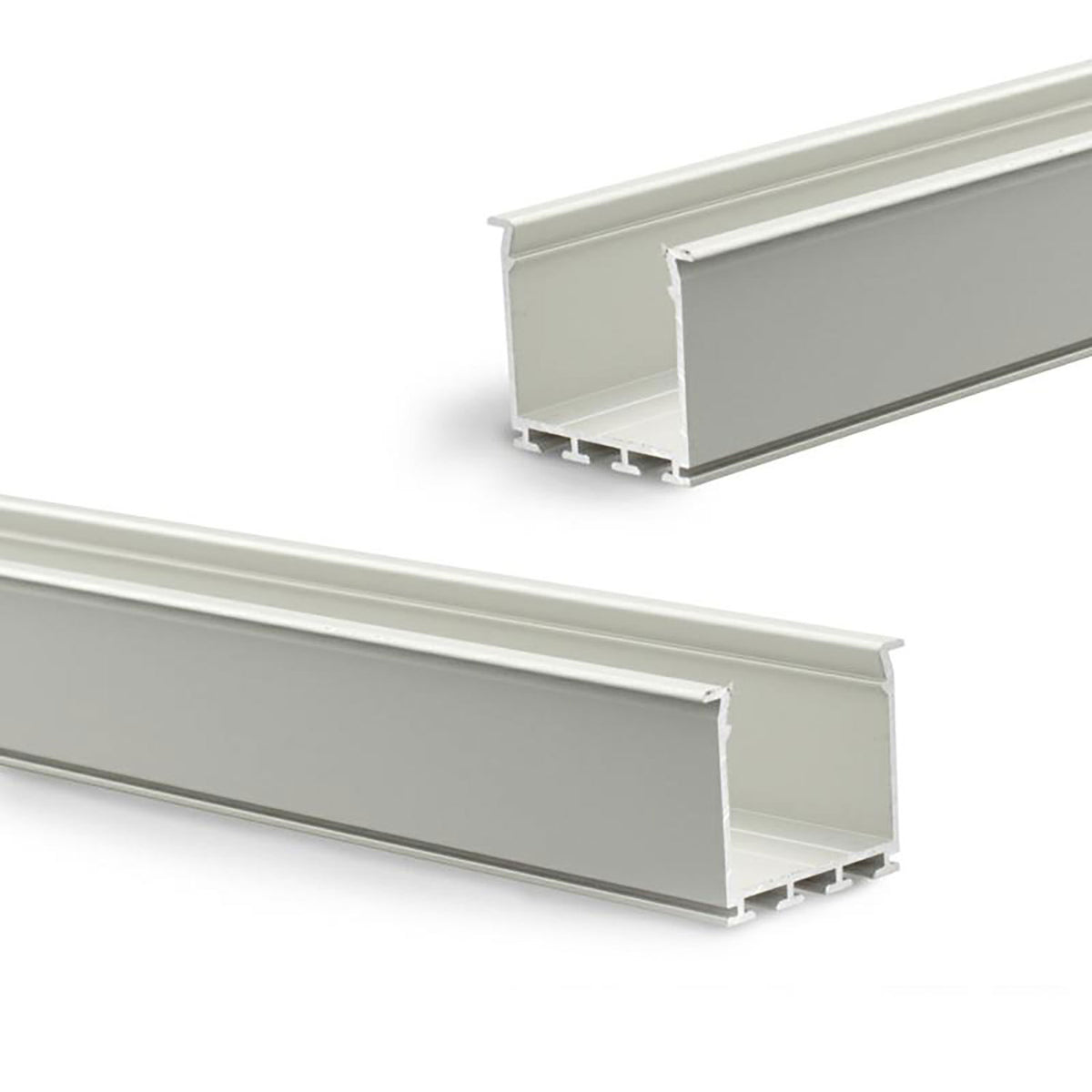 LED Einbauprofil WING20 Miniflansch gerade, eloxiert L: 200cm