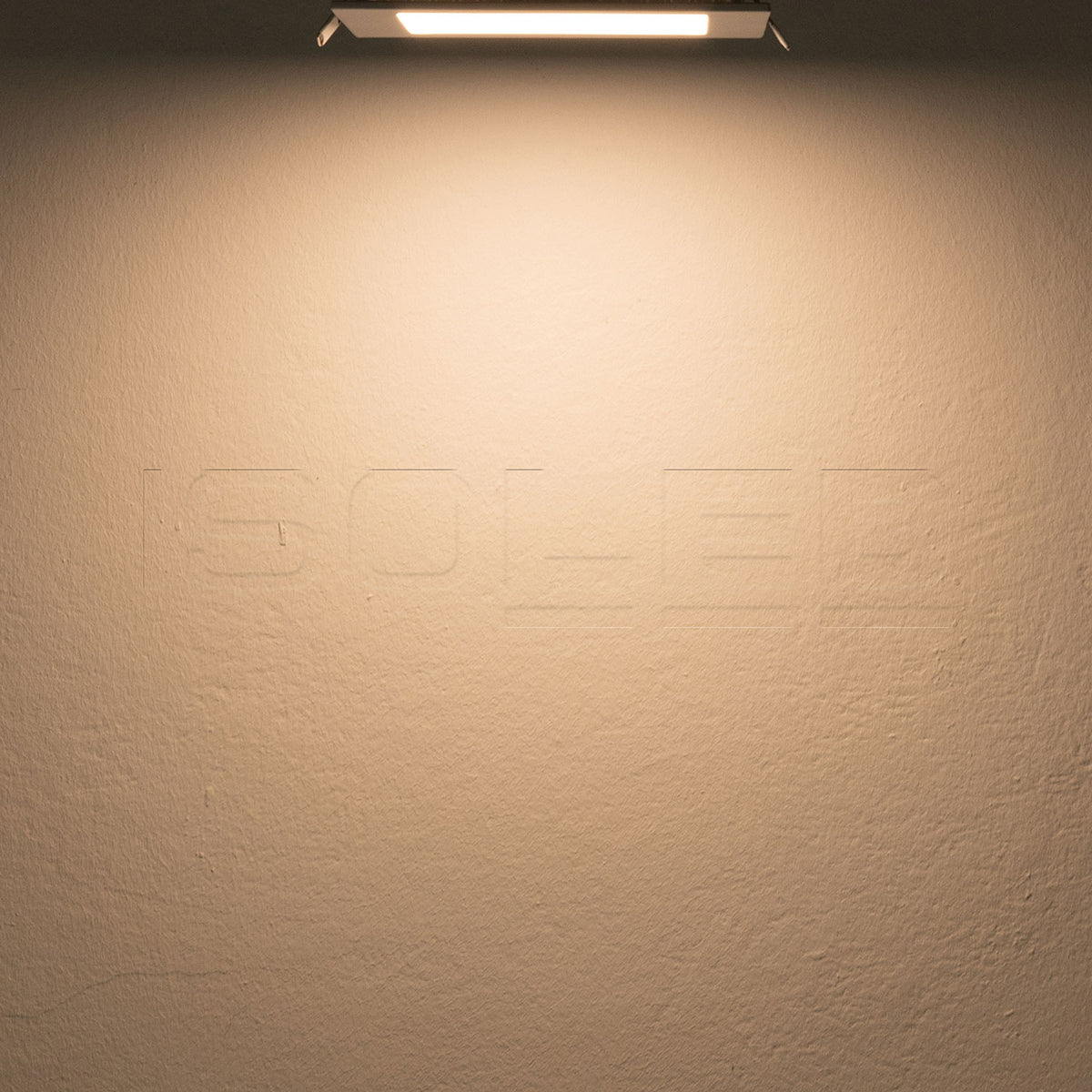 LED Downlight, 9W, eckig, ultraflach, weiß, warmweiß, dimmbar