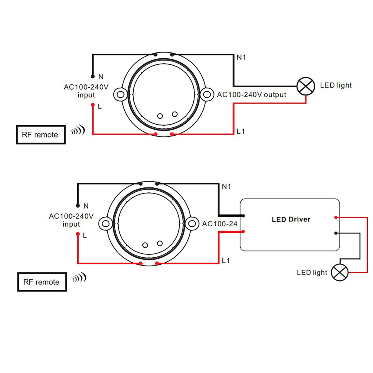 Sys-One Wireless Switch On/Off 230V, 100VA