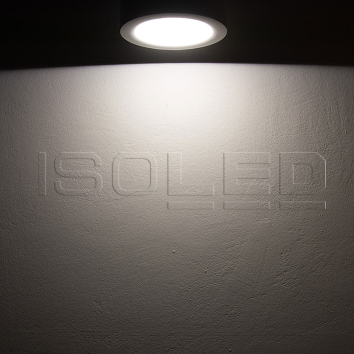LED surface-mounted light LUNA 8W, white, round, DN106.5, indirect light, neutral white