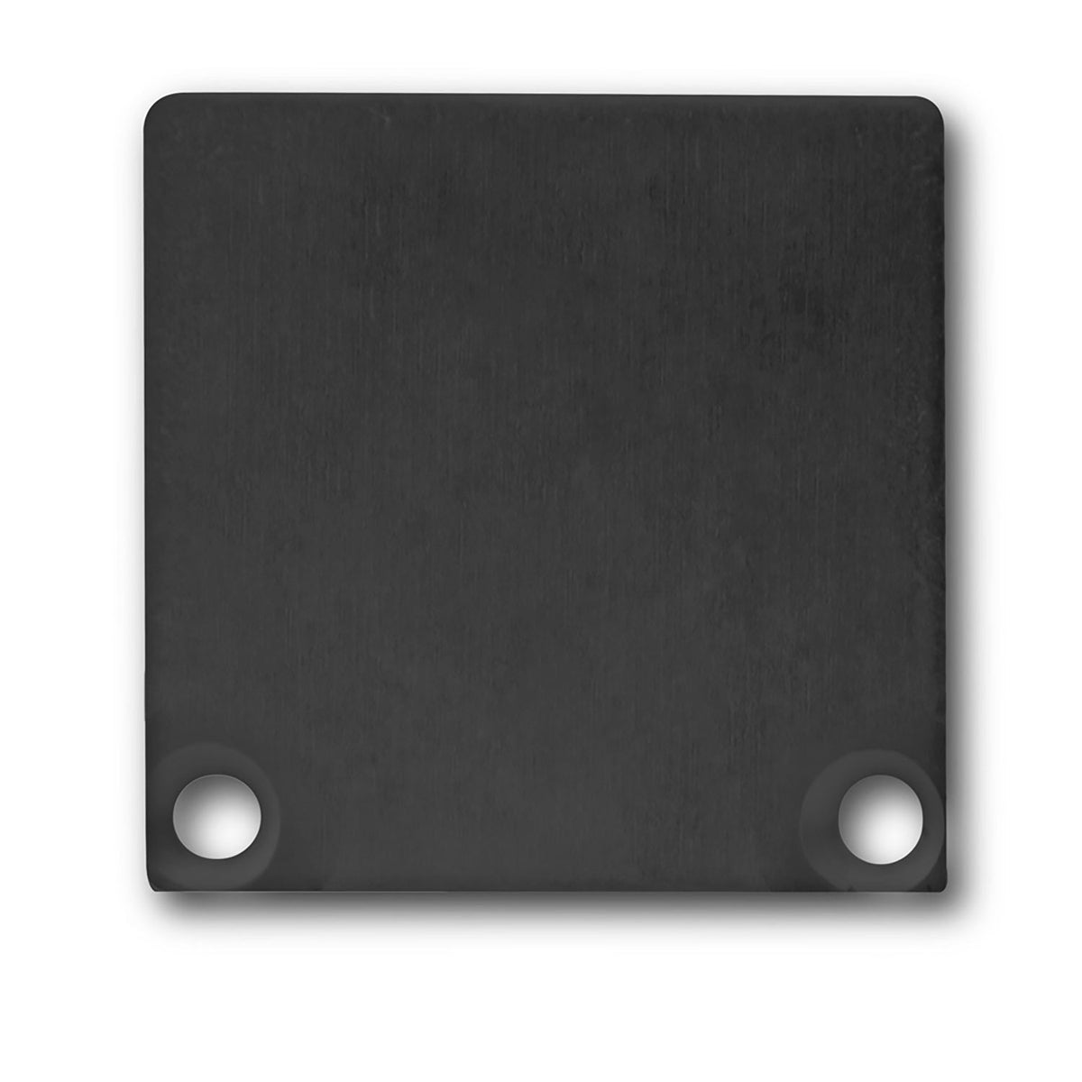 End cap EC47 aluminum black RAL 9005 for SURF/DIVE20 with COVER10, 2 pieces, incl. screws