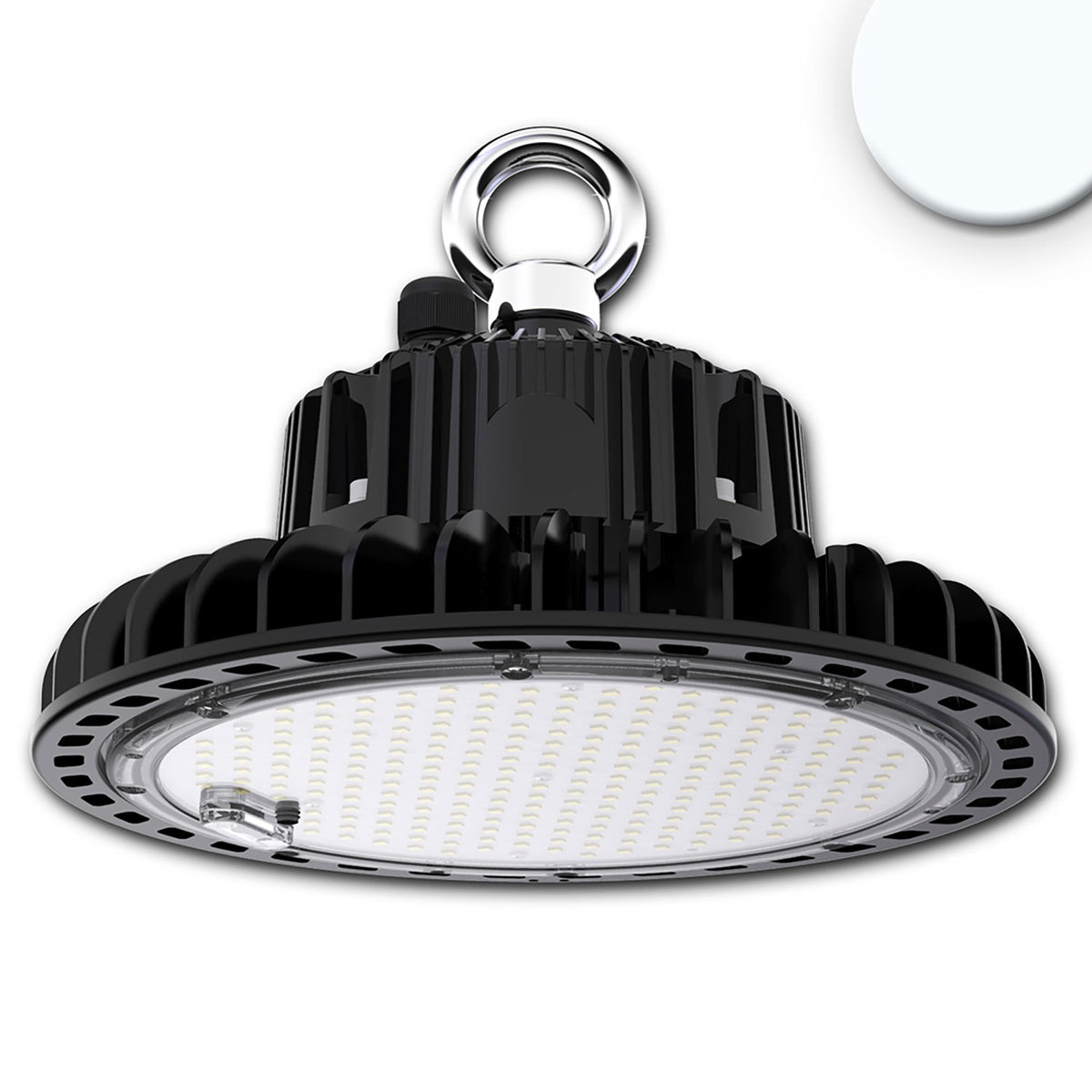LED high bay light FL 200W, 90°, IK10, IP65, 1-10V dimmable, cool white