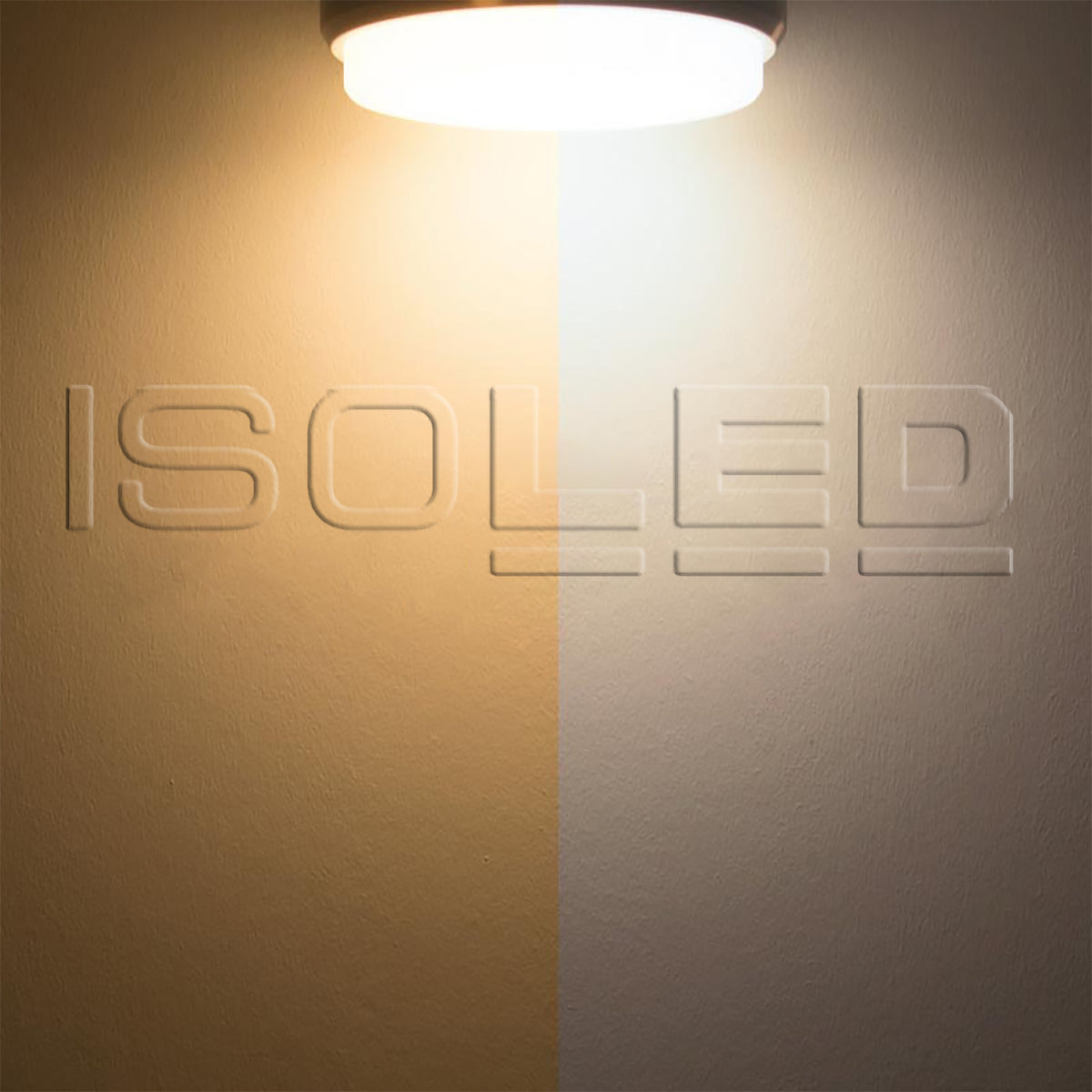 LED ceiling/wall light with HF motion sensor, 24W, white, round, IP54, ColorSwitch 3000|4000K
