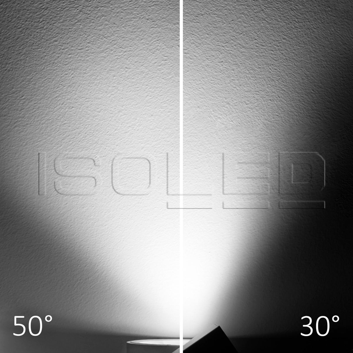 3-phase track spotlight, focusable, 36W, 30°-50°, matte white, 4000K, CRI92, DALI dimmable