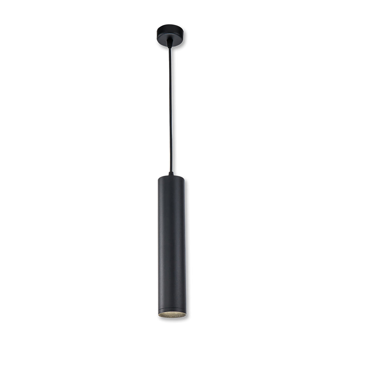 Pendant light 300 GU10, round, black, bulb not included.