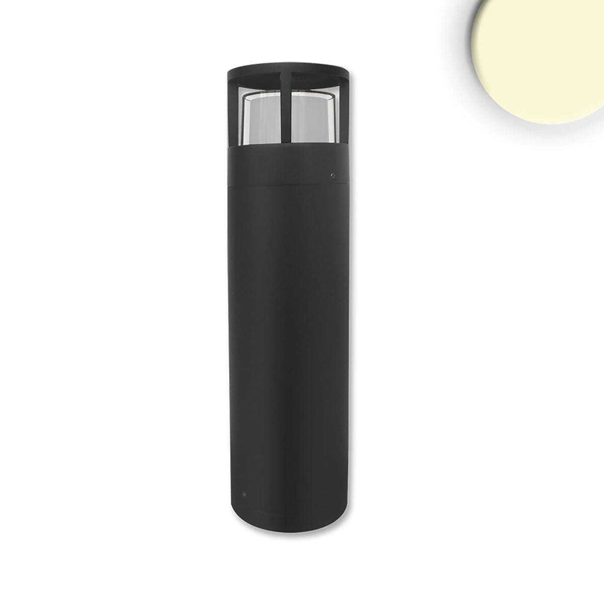 LED path light bollard-5, 50cm, 6W, sand black, warm white