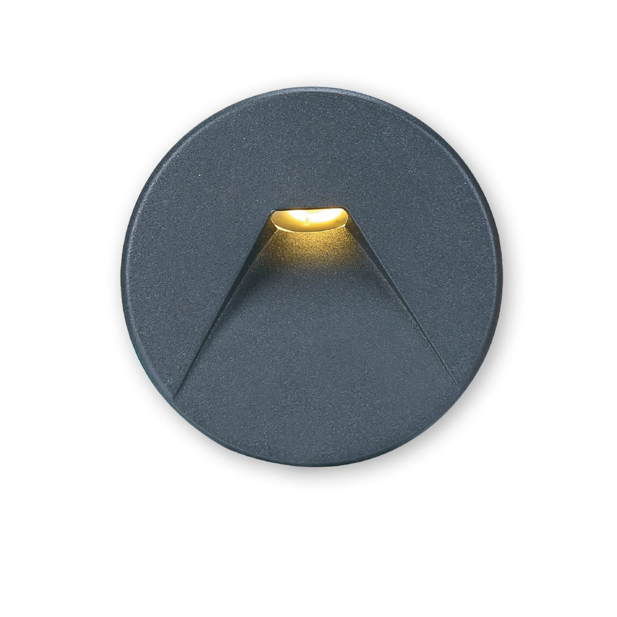 Round aluminum cover, 2 pieces, black, for Sys-Wall68