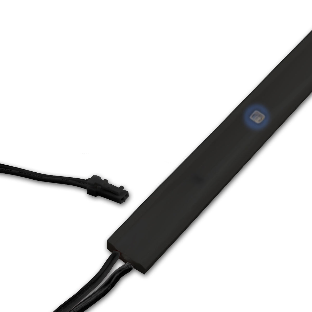 LED UV-C MiniAMP flex band 270nm, 12V DC, 3W, IP54, 58cm, black, one. Cable + maleAMP, 12 LED/m