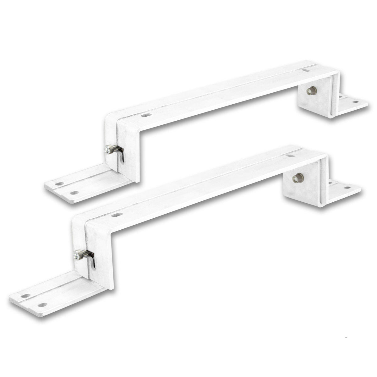 Mounting brackets (2 pieces) for ISOLED LED panel 300x1200, white RAL 9016