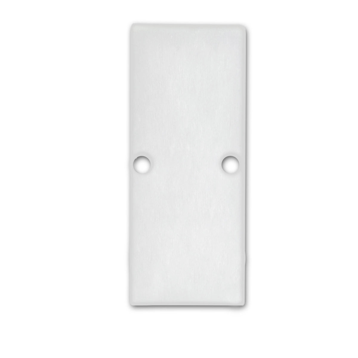 End cap EC90 aluminium white RAL 9003 for profile HIDE DOUBLE incl. screws