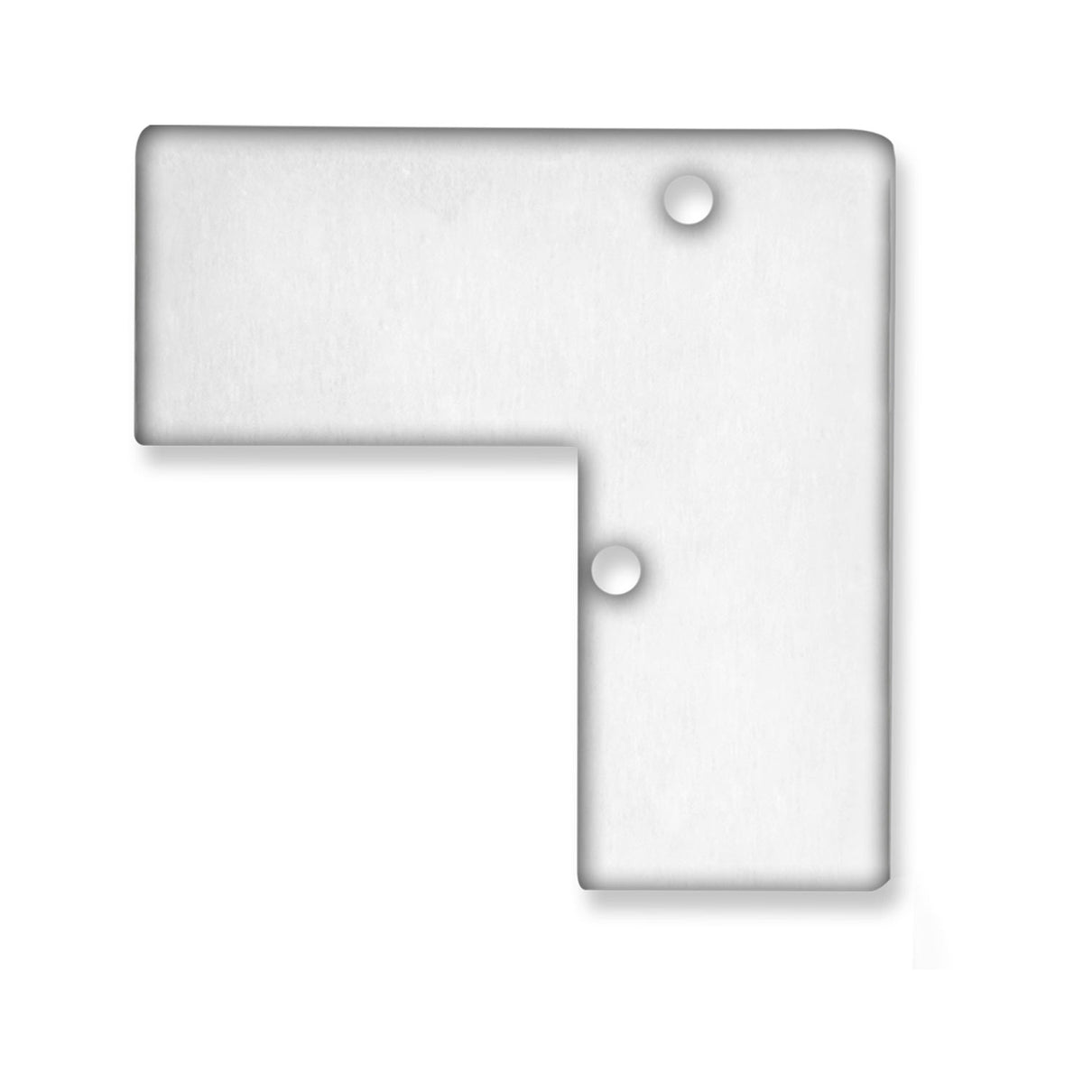 End cap EC93 anodized aluminum for HIDE ANGLE profile including screws