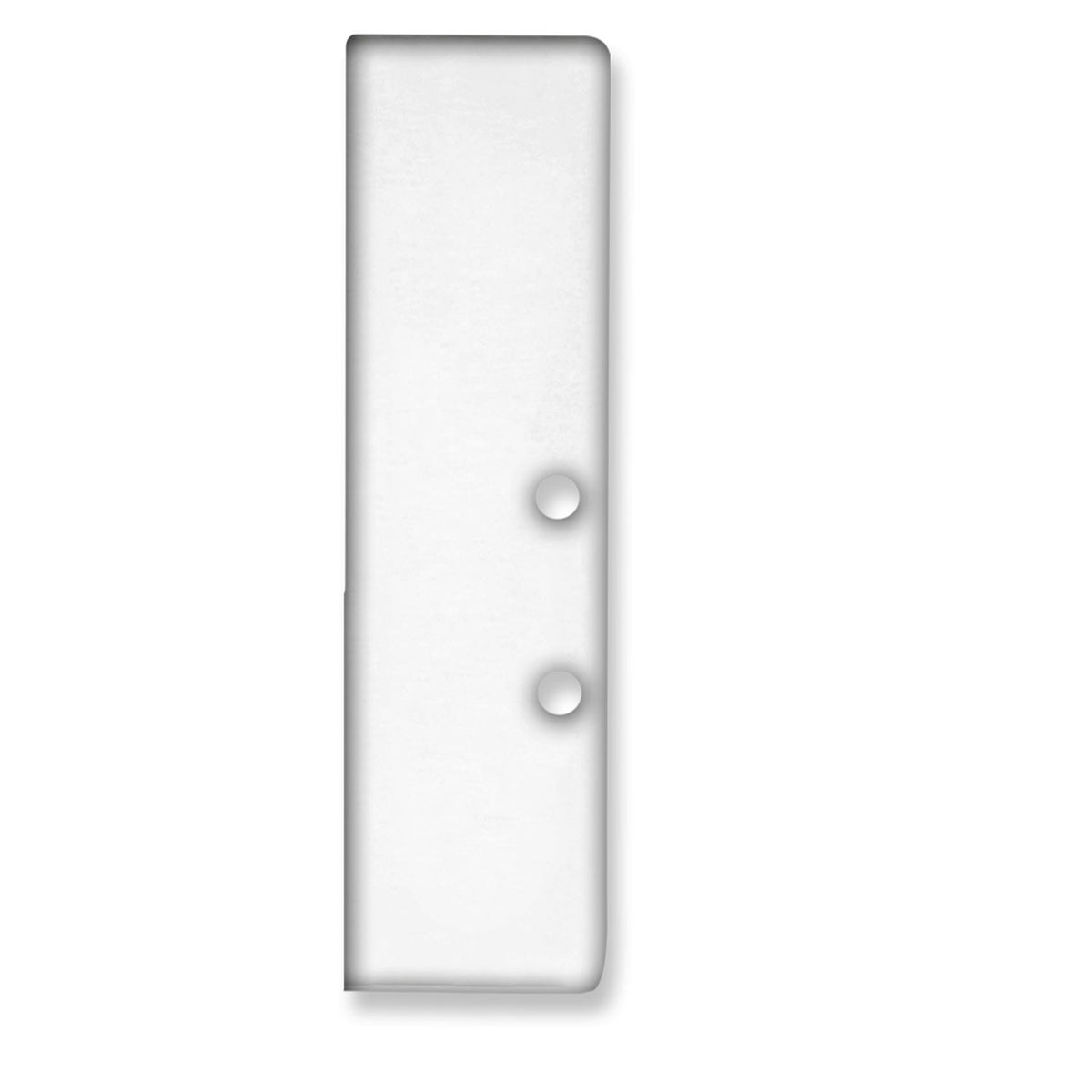 End cap EC94 aluminium white RAL 9003 for profile HIDE BOTTOM incl. screws