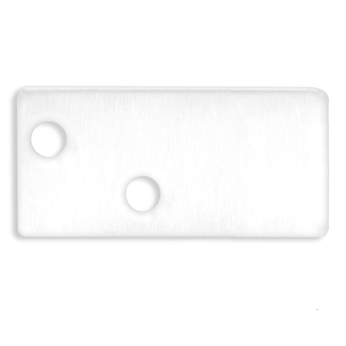 End cap EC95 aluminium white RAL 9003 for profile FURNIT6 S incl. screws
