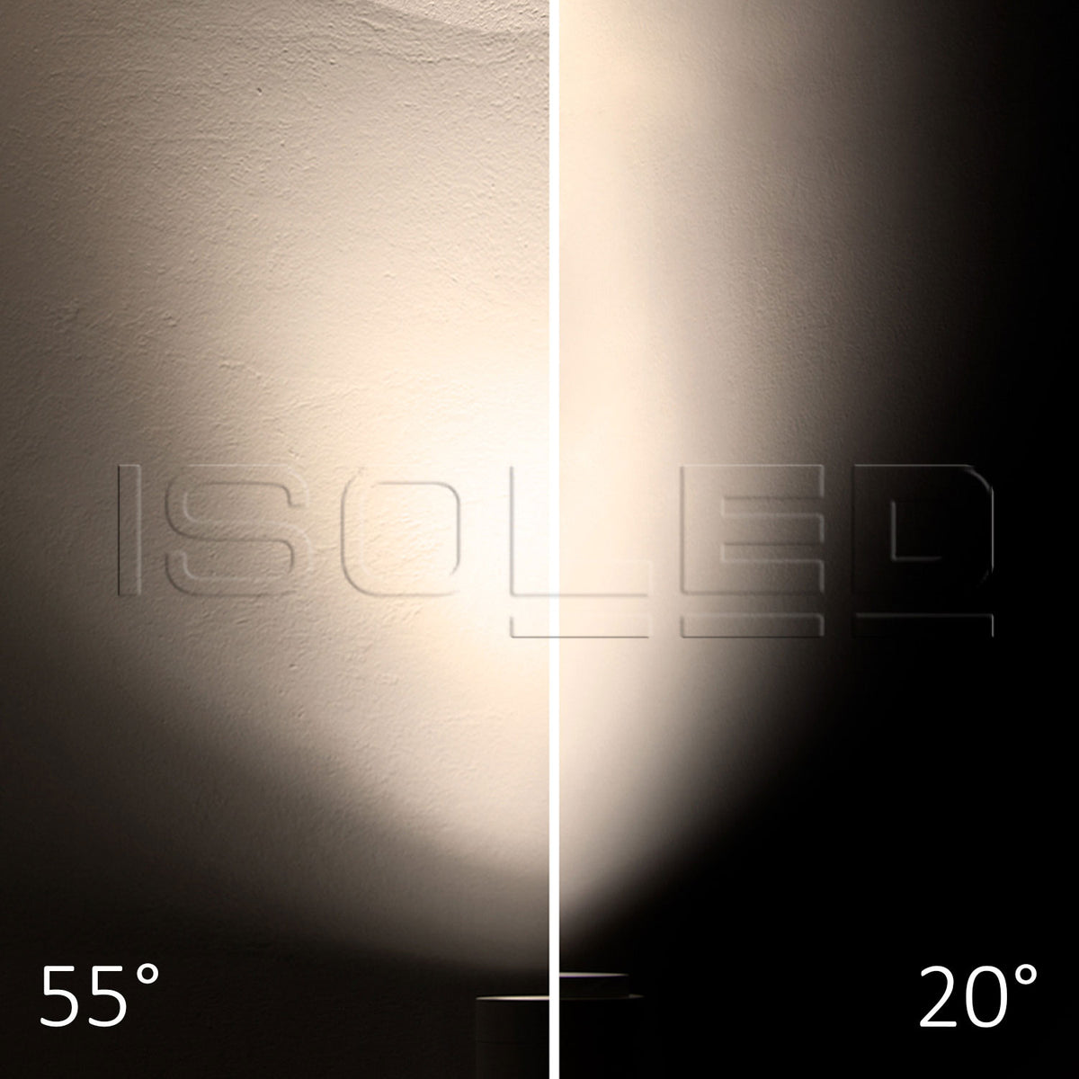 3-phase track spotlight, focusable, 8W, 20°-55°, matte black, 3000K