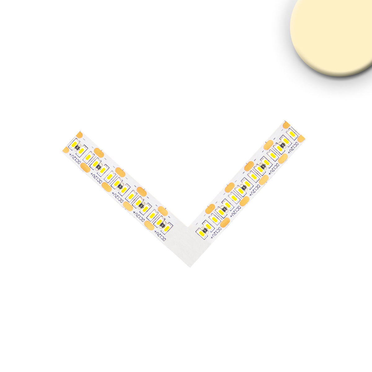Corner connector, luminous, 1W for MiniAMP flexible strip, 12V DC, 12W, IP20, 3000K