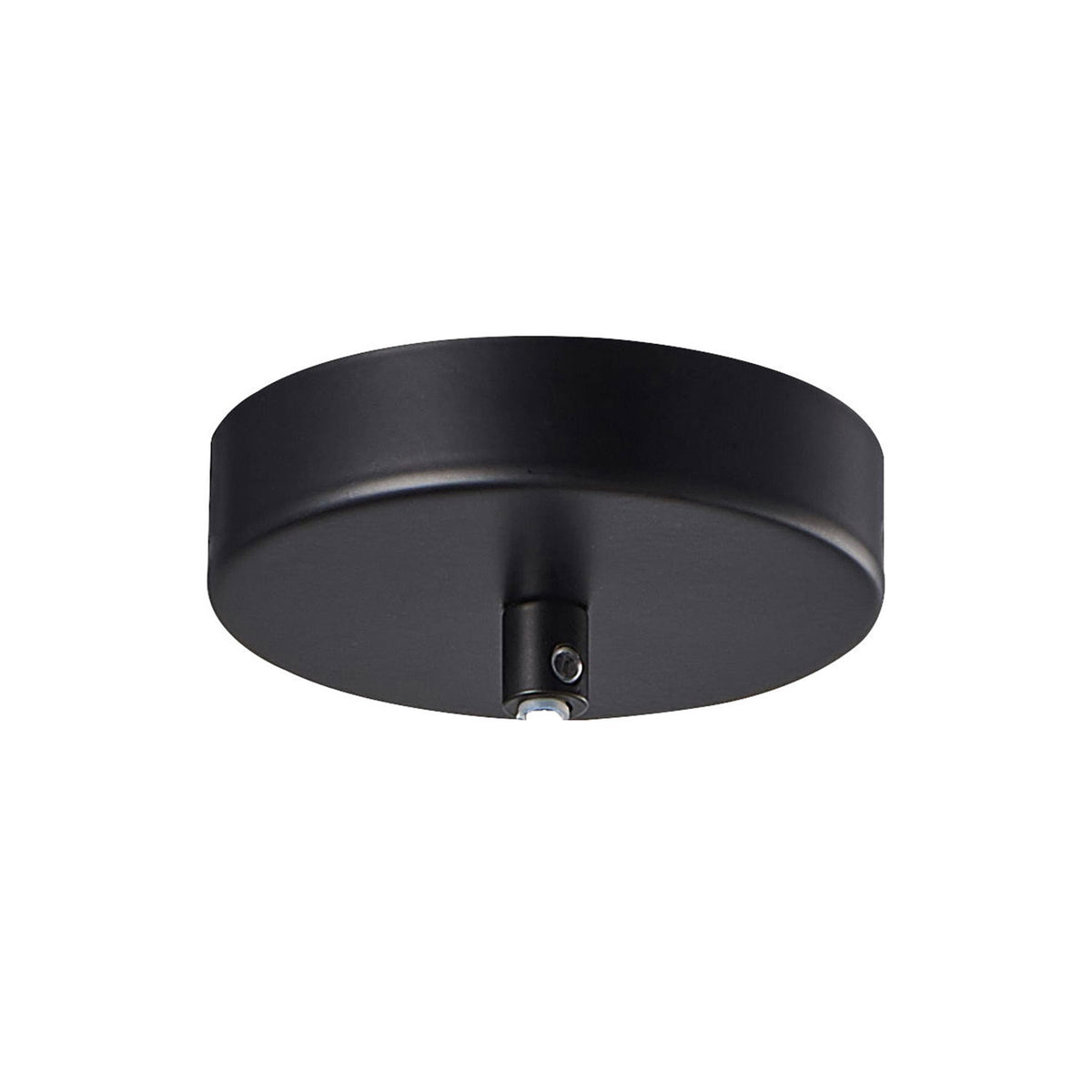 Round ceiling canopy, black, for single suspension