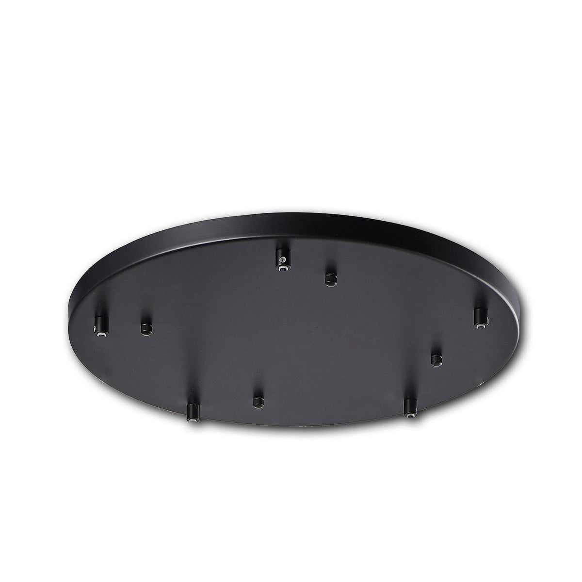 Round ceiling canopy, black, for 5-point suspension