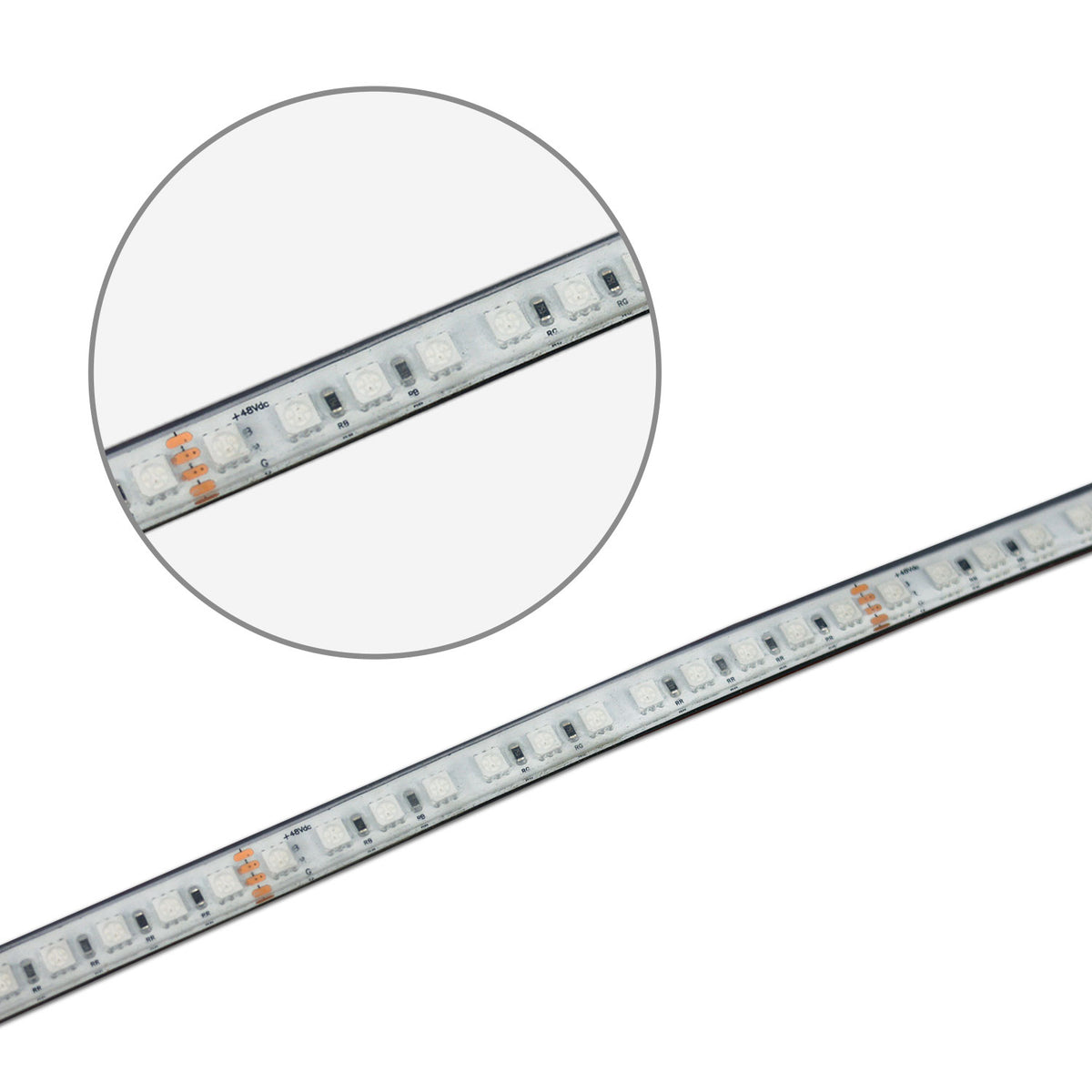 LED AQUA RGB 48V Flexband, 14,4W, IP68, 20m Rolle, 96 LED/m