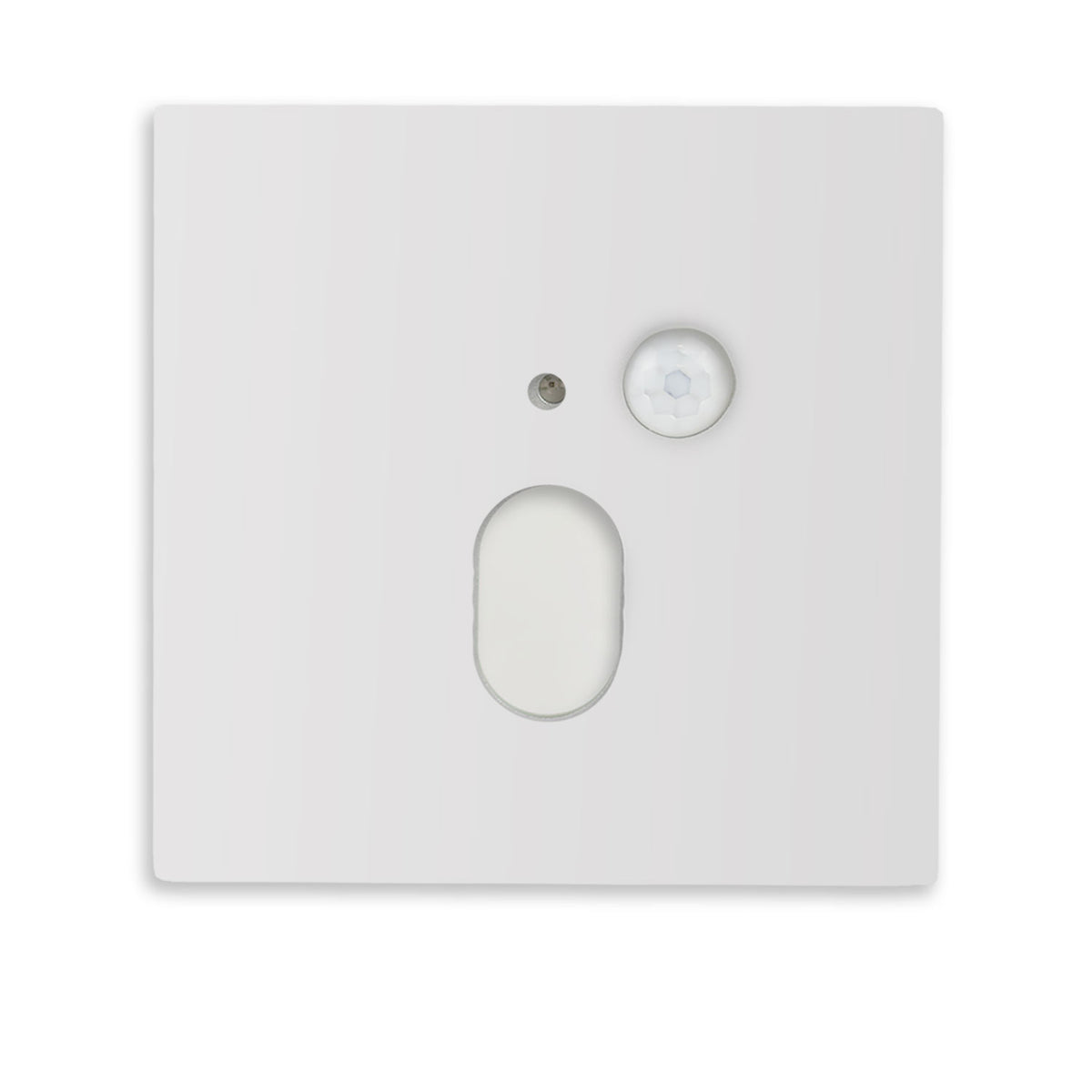 Cover Aluminium eckig 1 weiß, für Wandeinbauleuchte Sys-Wall68 mit PIR Sensor