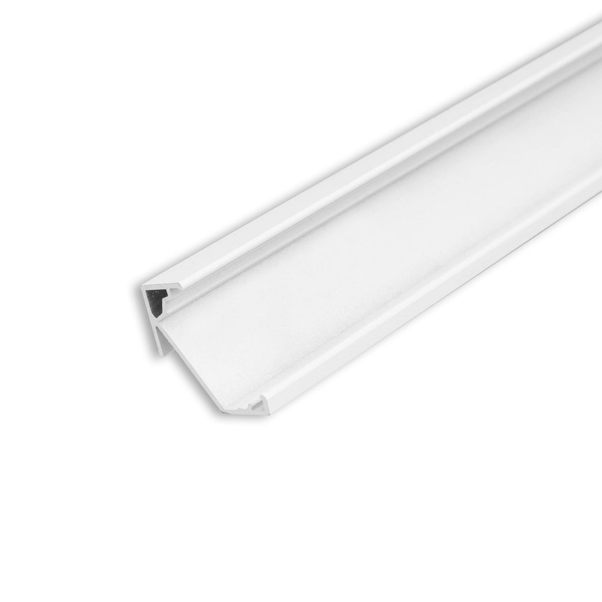 LED Eckprofil CORNER18 Aluminium weiß RAL9003, 200cm