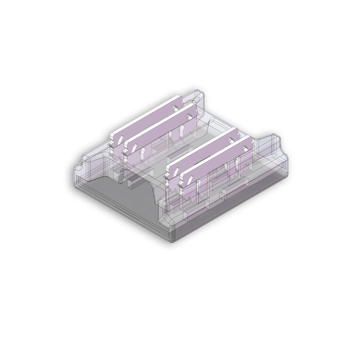 Kontakt-Verbinder (max. 5A) K2-410 für 4-pol. IP20 Flexstripes mit Breite 10mm