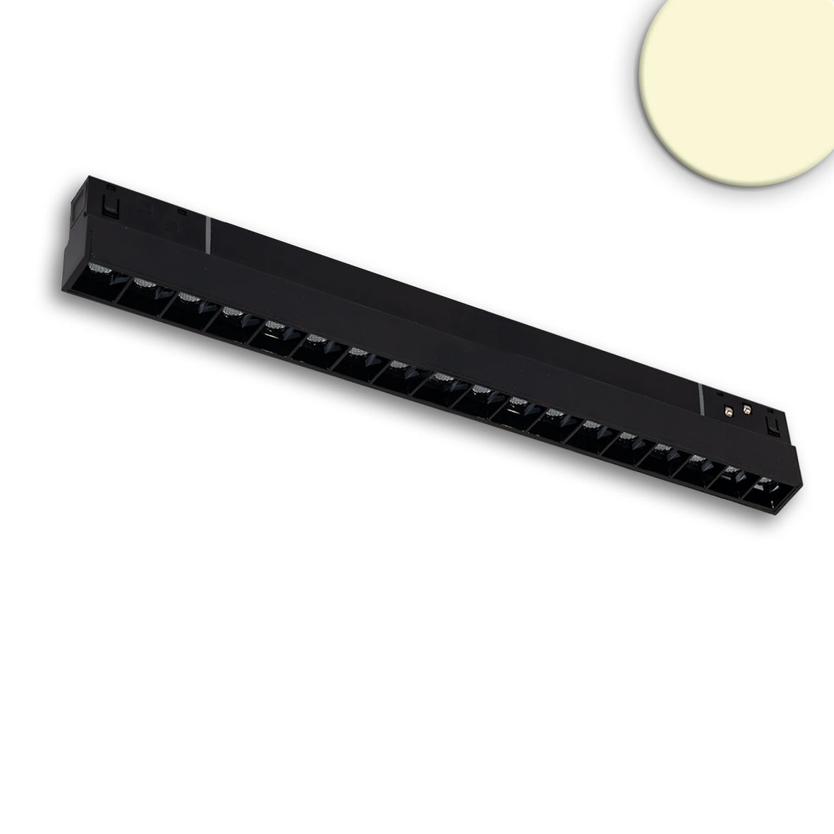 Track48 Leuchte 32cm schwarz, 18W, 36°, UGR<19, 48V DC, 3000K,CRI90, Line+