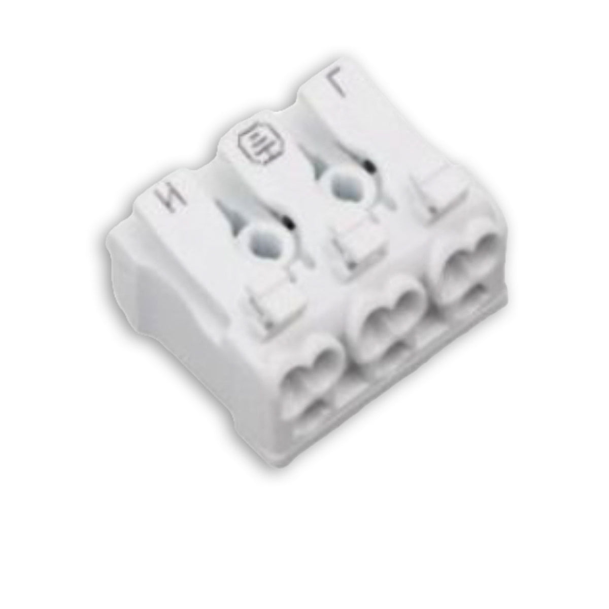 Anschlussklemme 2x3-polig, 0,5-2,5mm², max. 450V/16A