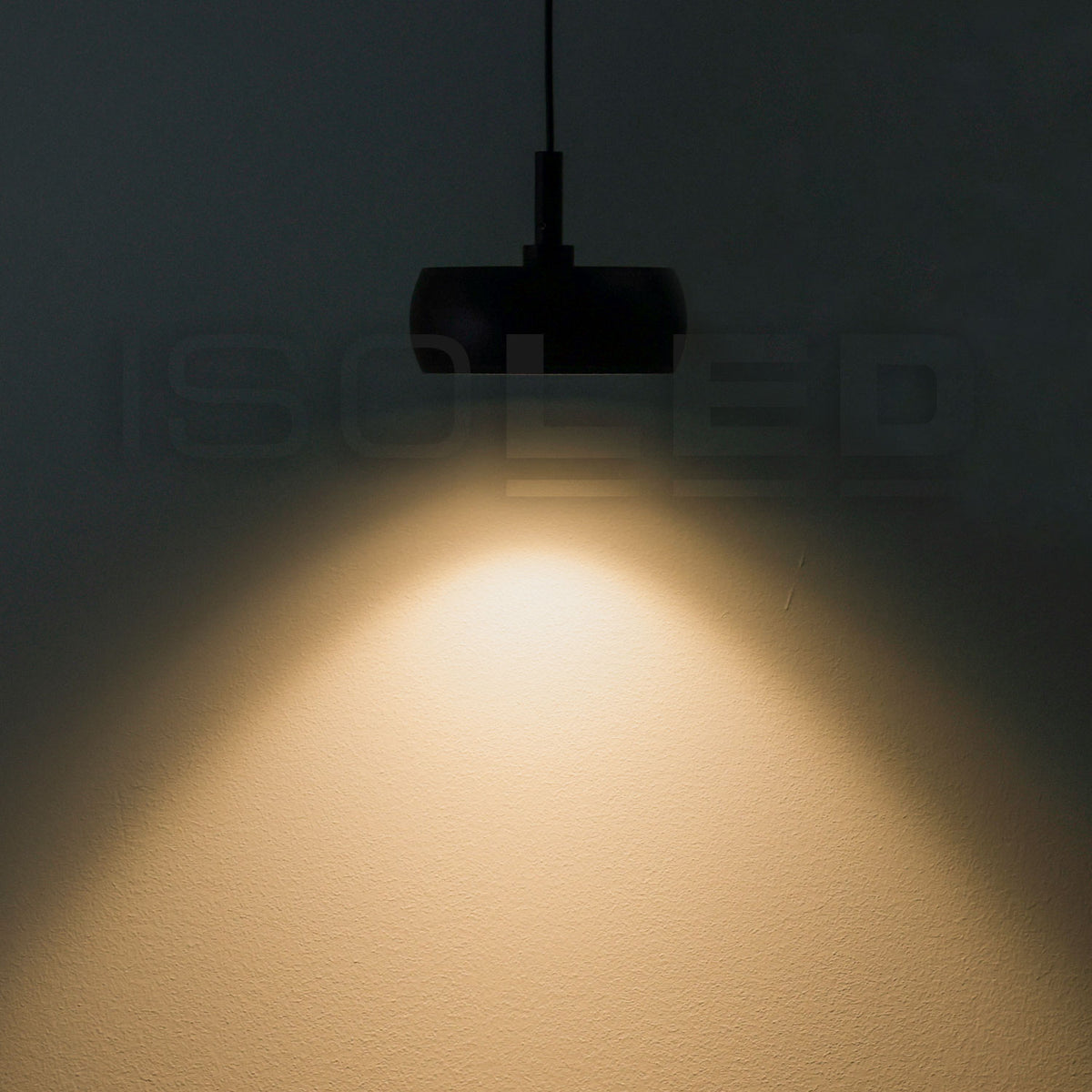 Track48 Circle pendant light, 8W, 45°, 48V DC, black, 3000K, DALI dimmable