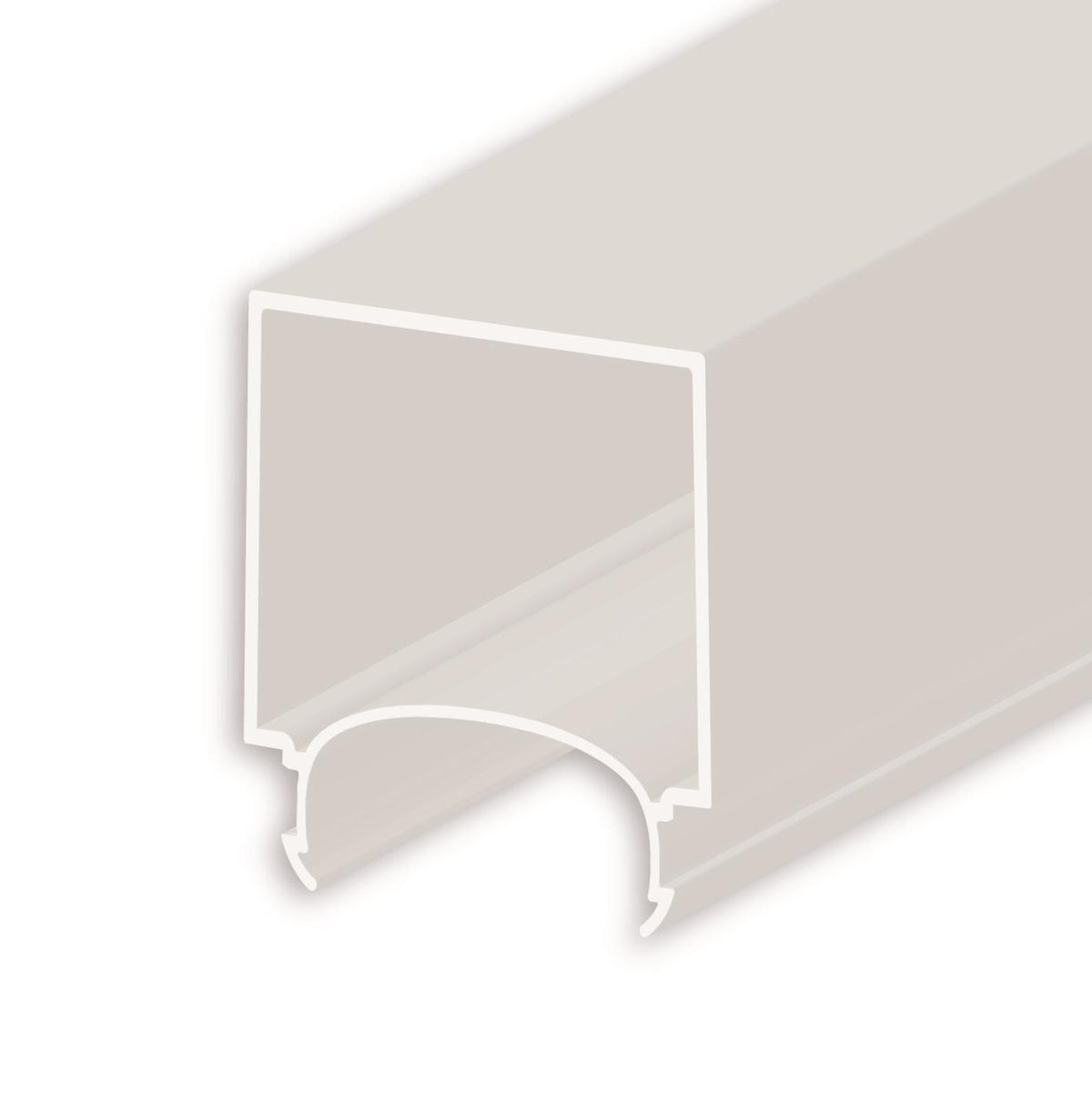 Abdeckung COVER63 opal+, U-Form für Profil LAMP30 V1+V2, 200cm