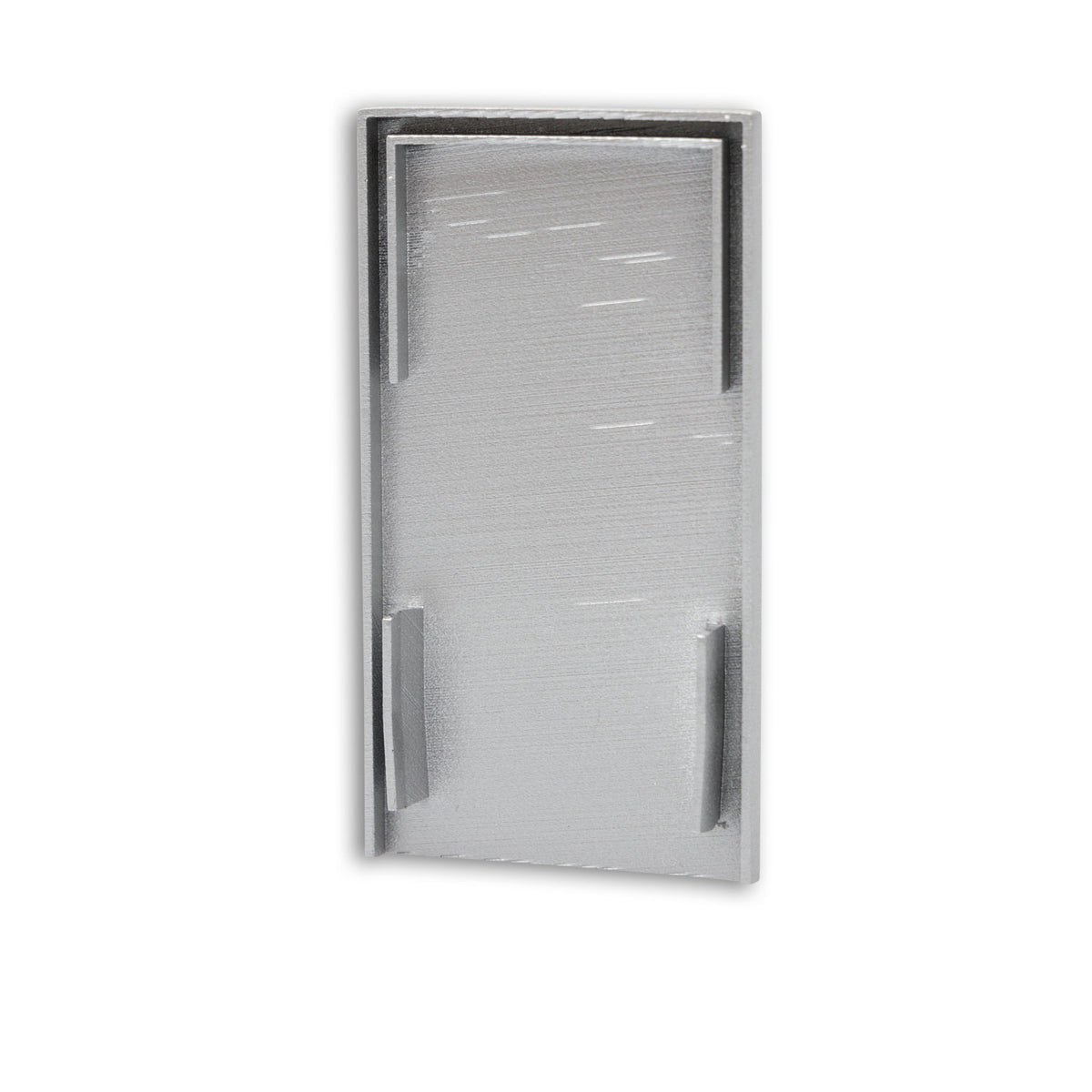 End cap EC113 silver for LAMP30 V1+V2 with U-COVER63, 2 pieces, with light trap