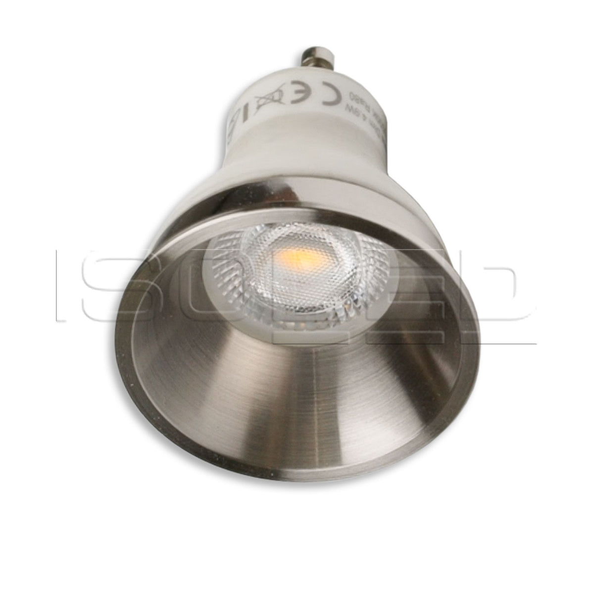 Cover for LED spotlight and LED module SYS-GU10, brushed nickel, recessed, UGR<12