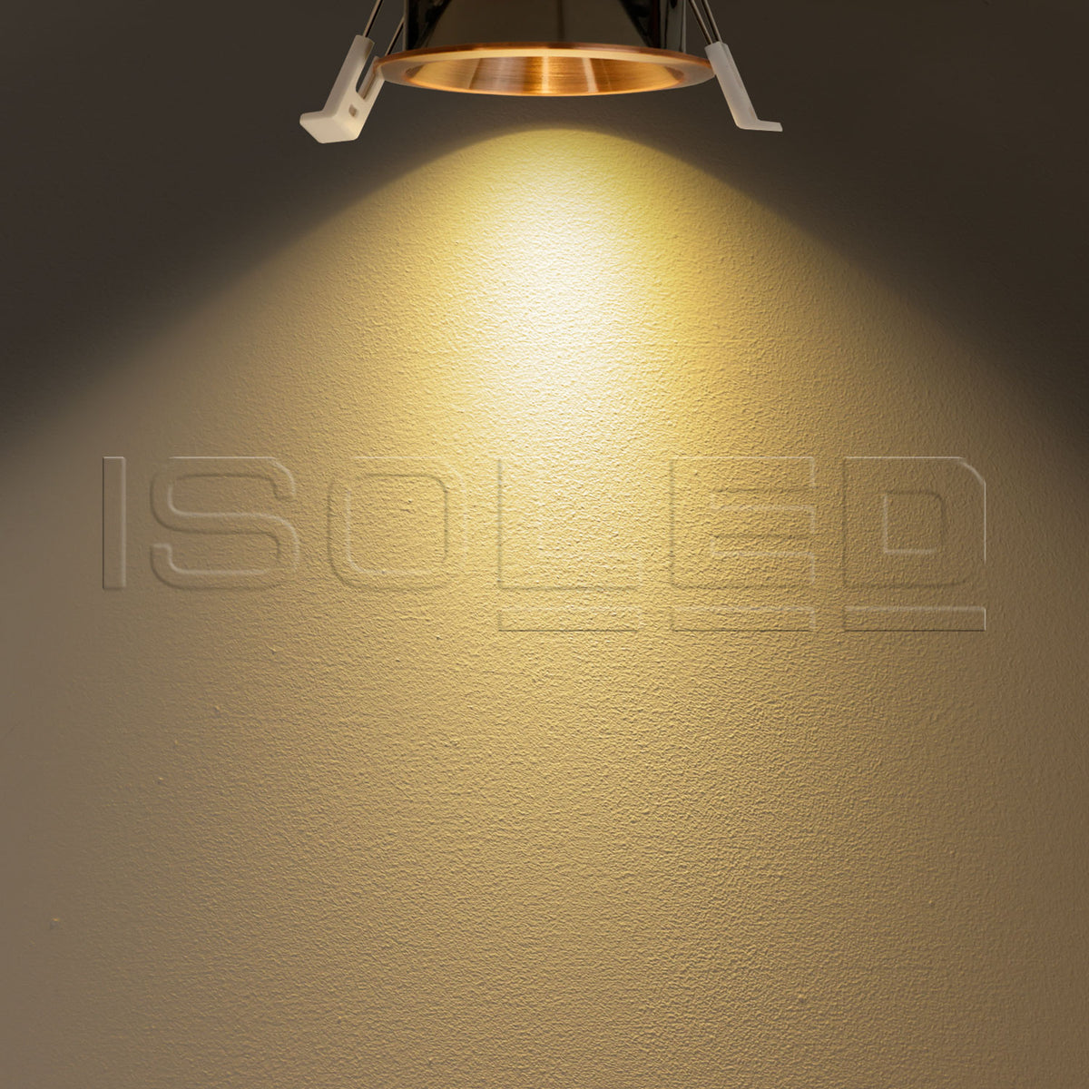 LED recessed spotlight BACK60, rose gold, round, 5W, CRI90, 2700K, recessed, UGR<12, dimmable