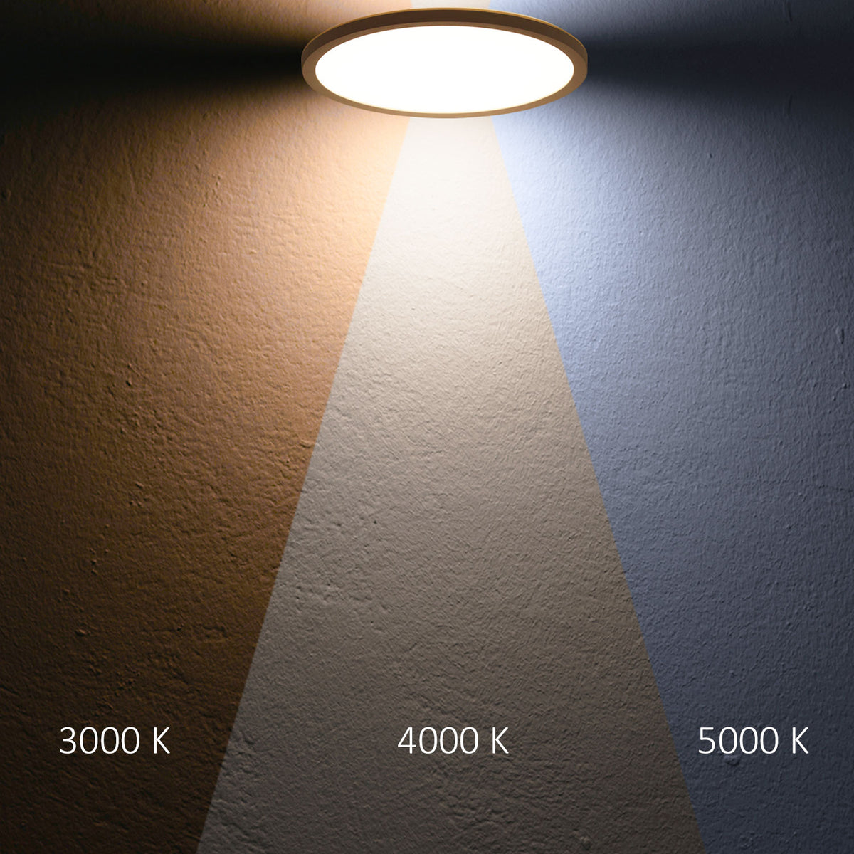 LED ceiling light Slim400 PRO, 25W, white, round, IP44, DN400, 3000|4000|5000K, Up&Down