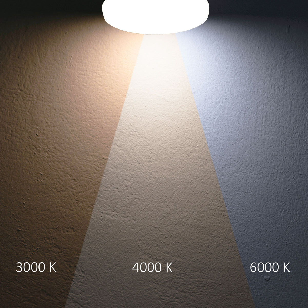 LED ceiling light 13|18W with HF sensor, white round, DN280, IP64, 120lm/W, ColorSwitch 3000|4000|6000K
