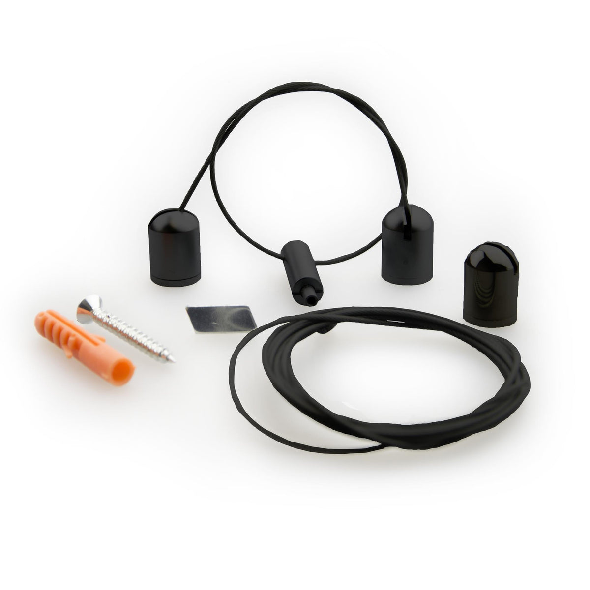 Cable suspension Z04 for LAMP30 V2, black, length up to 3m, 2 pcs, incl. mounting material