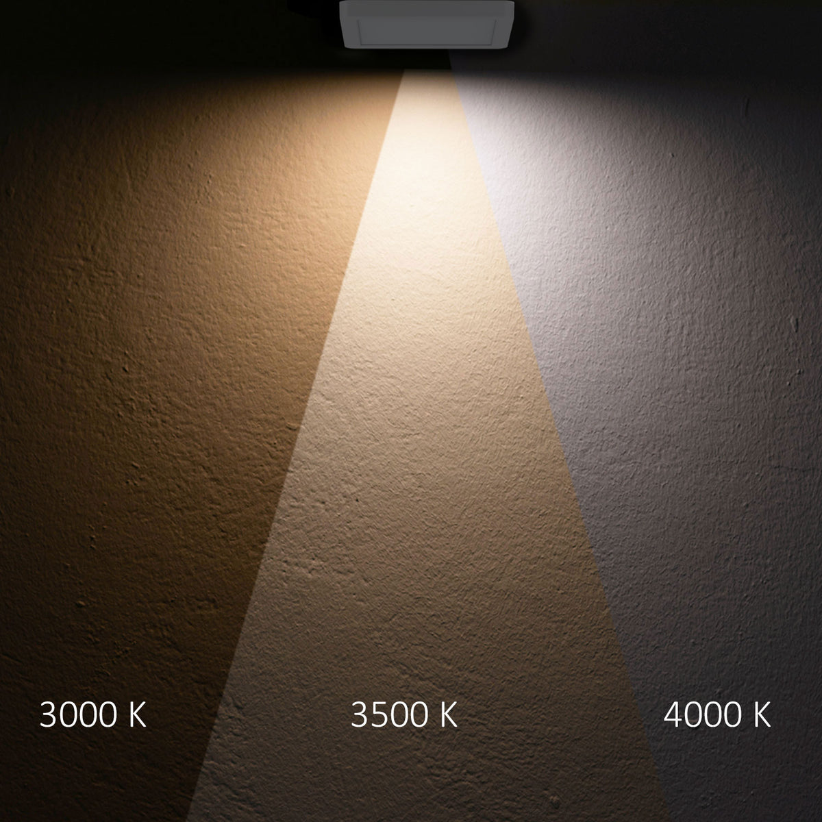 LED surface-mounted/recessed light Flex Pro 235x235, 16W, white, 120lm/W, 3000|3500|4000K, dimmable