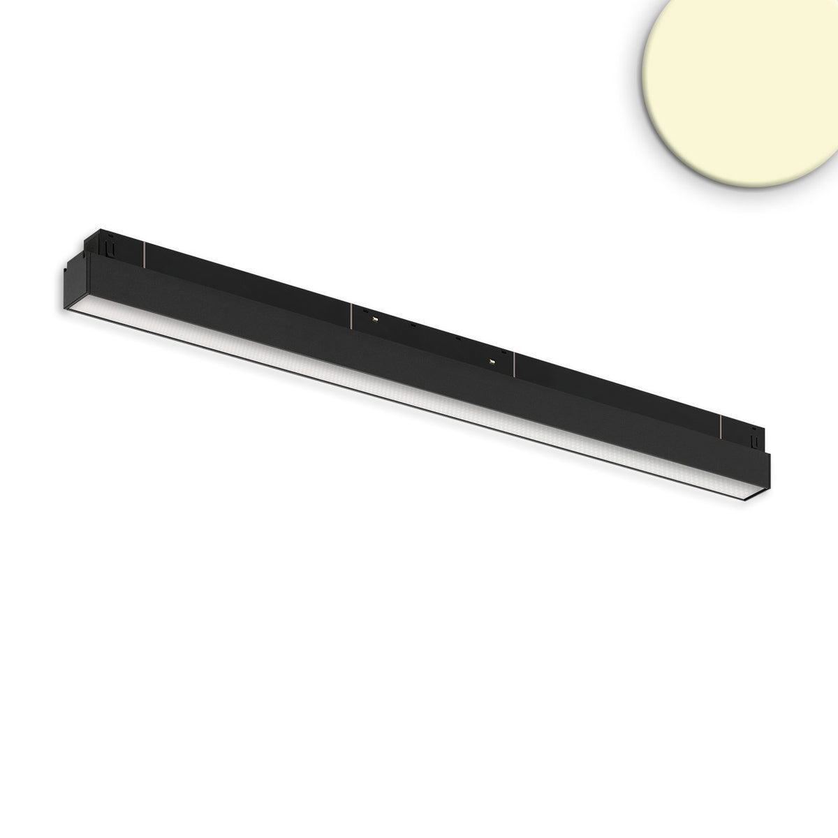 Track48 linear light 60cm black, 20W, 120°, 48V, 3000K, CRI90, prismatic, Line+