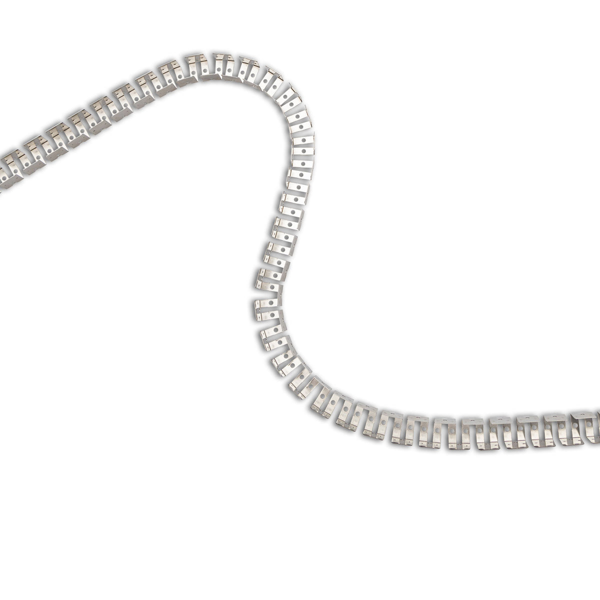 LED surface-mounted profile, anodized, toothed and flexible, for NEON Flexband B16H16, 100 cm