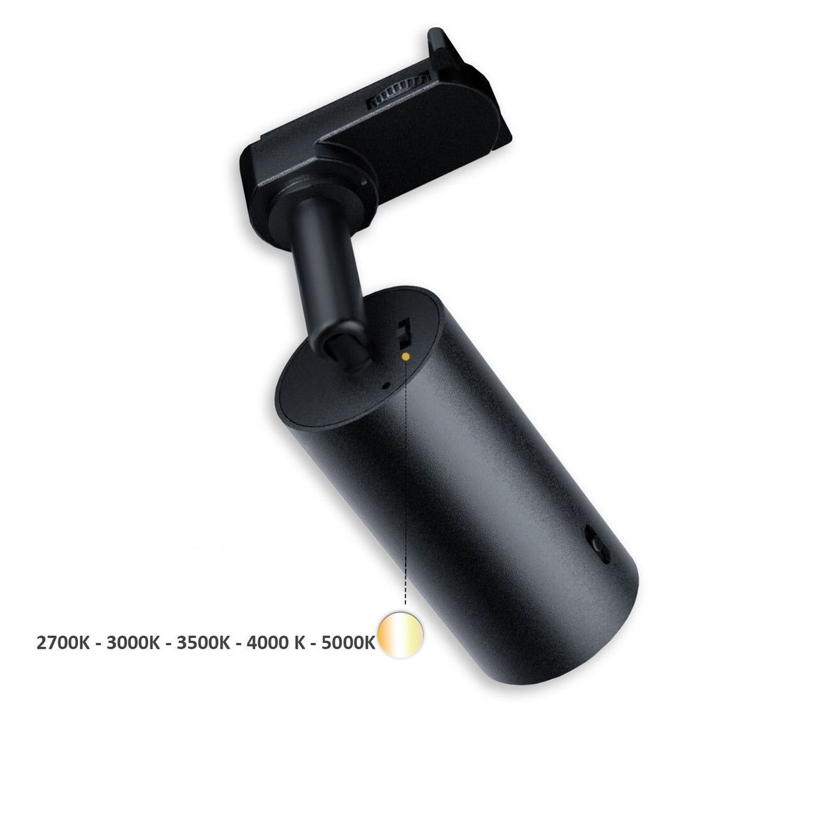 3PH spotlight SELECT 8W UGR<19, 18°-50°, black, ColorSwitch 2700-5000K, CRI90, dimmable