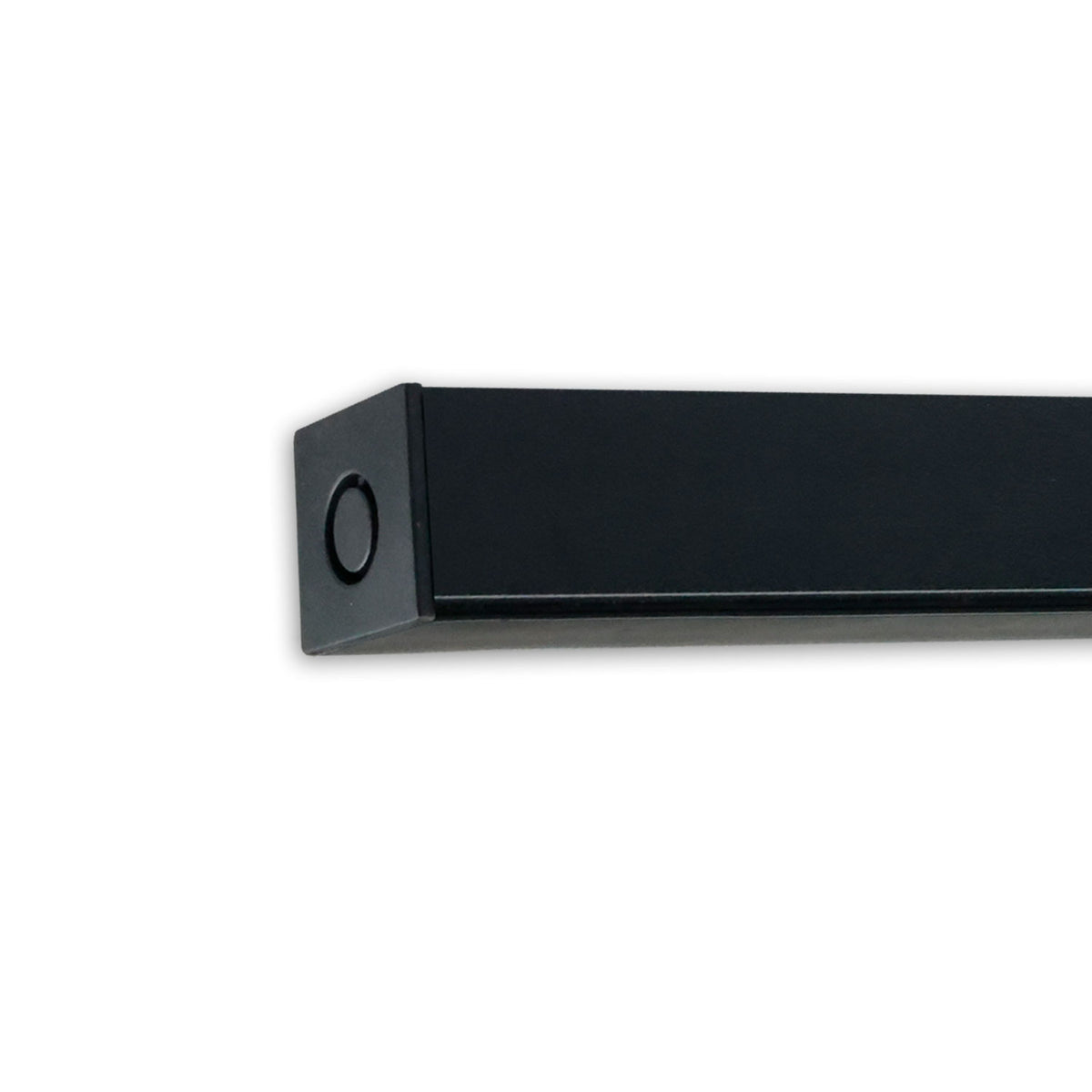 Track48 surface-mounted rail, flat, black, 300cm, 4-pole, incl. end caps and protective cover