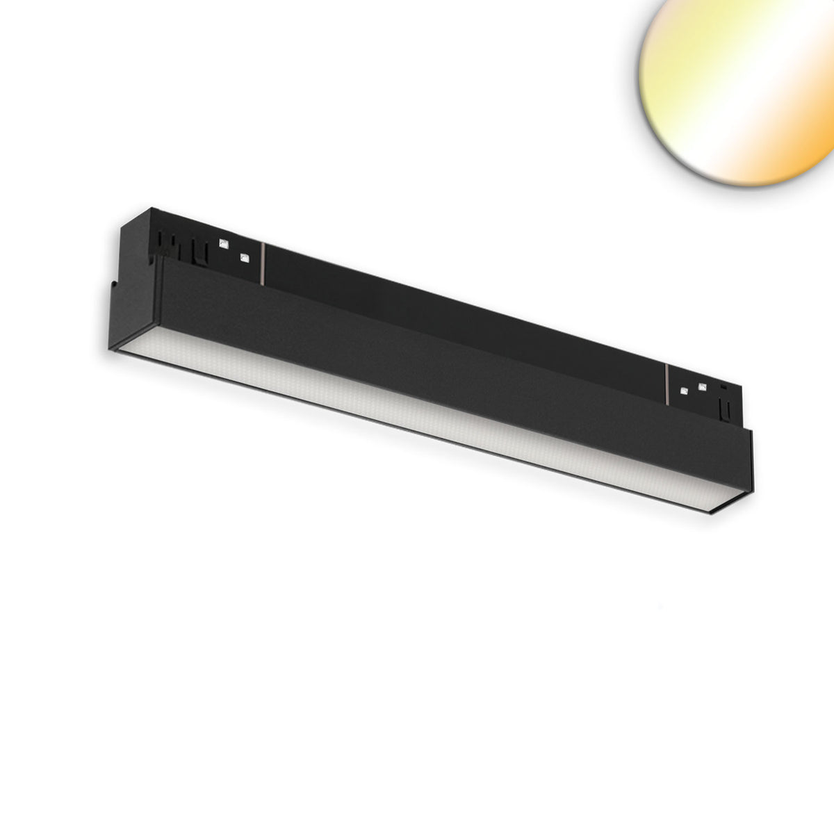Track48 linear light 30cm black, 10W, 120°, 48V, 1800-4000K, CRI90, prismatic, Line+, DALI DT8
