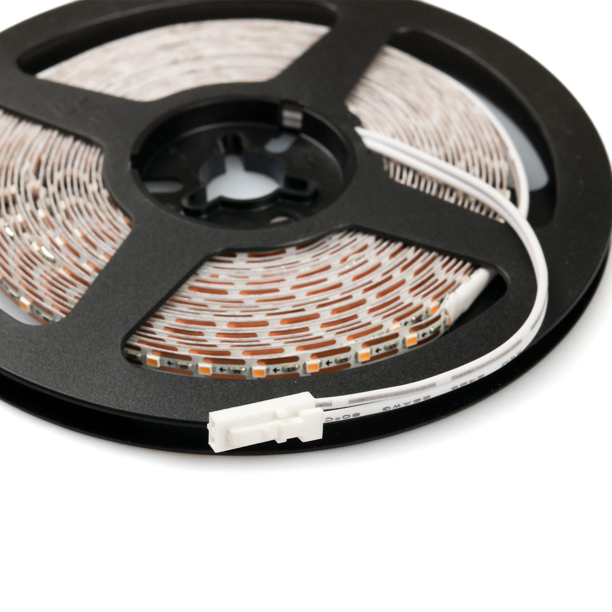 LED CRI927 MiniAMP flex ribbon, 24V DC, 7W, IP20, 2700K, 500cm, cable both. + maleAMP, 120 LED/m