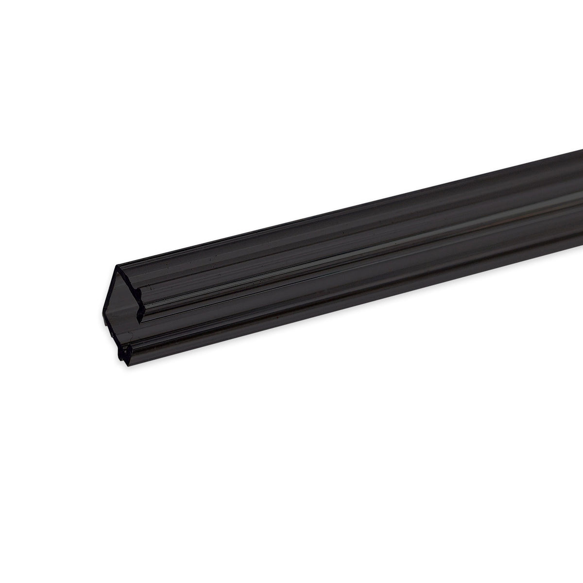 Gardinen-Inlay schwarz transluzent, Innenformat B=9.7 H=6.5mm Schlitz 6mm, 200cm