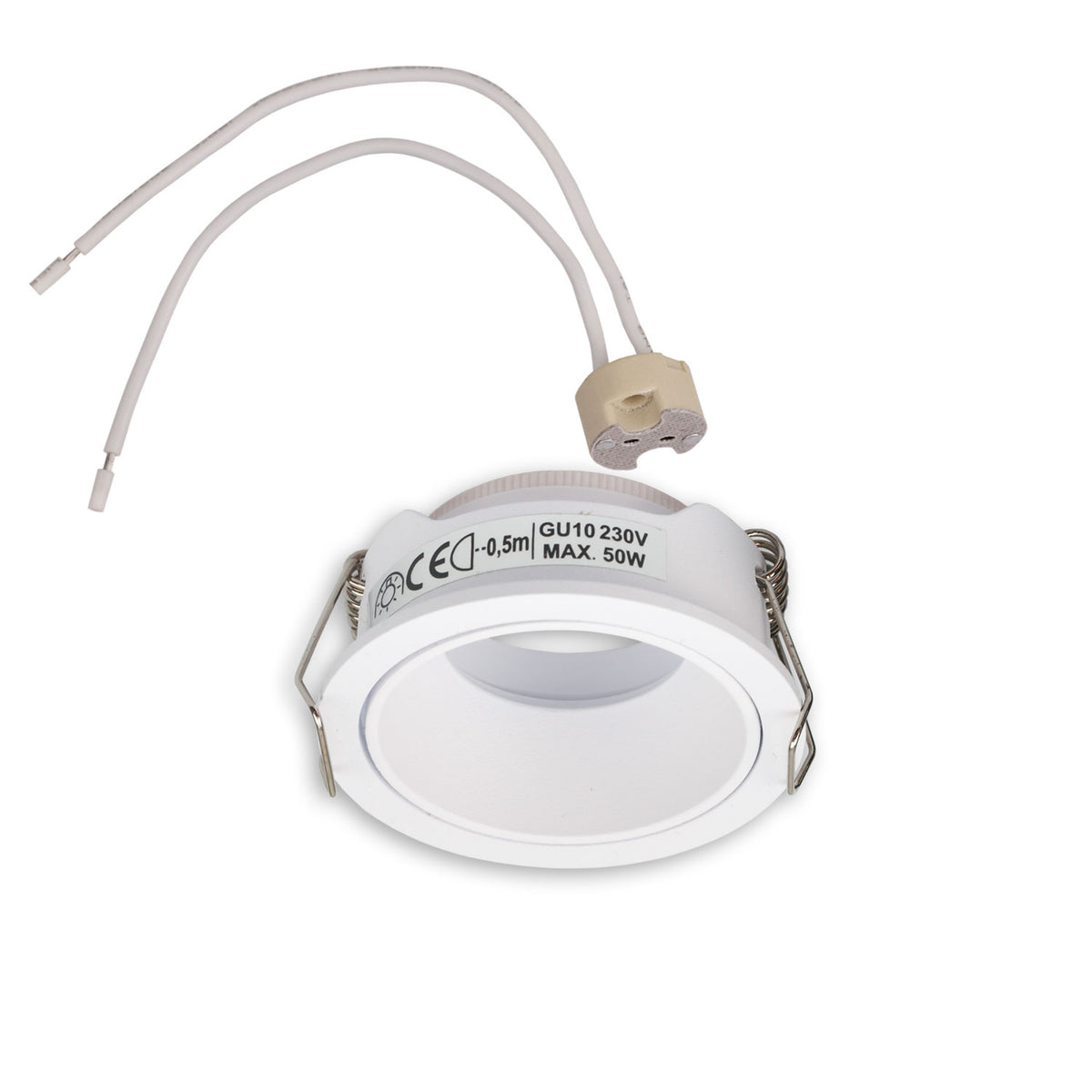 Mounting frame for MR11/GU10 mini spotlights, round, white