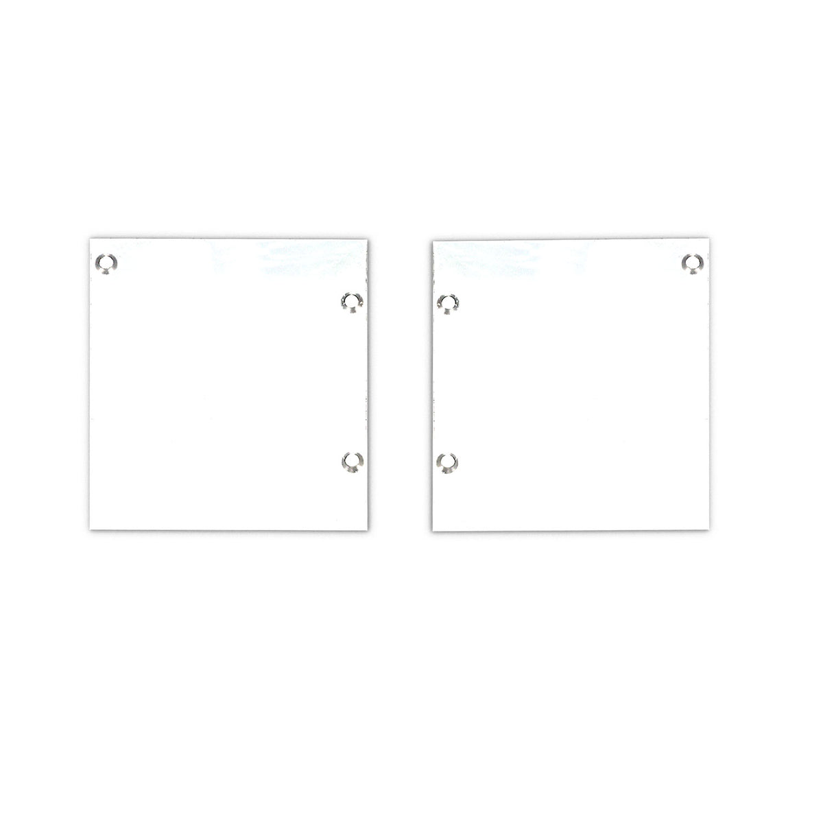 Endkappe Alu EC133 für Curtain10 ONE FLAT mit VISOR, 1 Paar (links & rechts), weiß