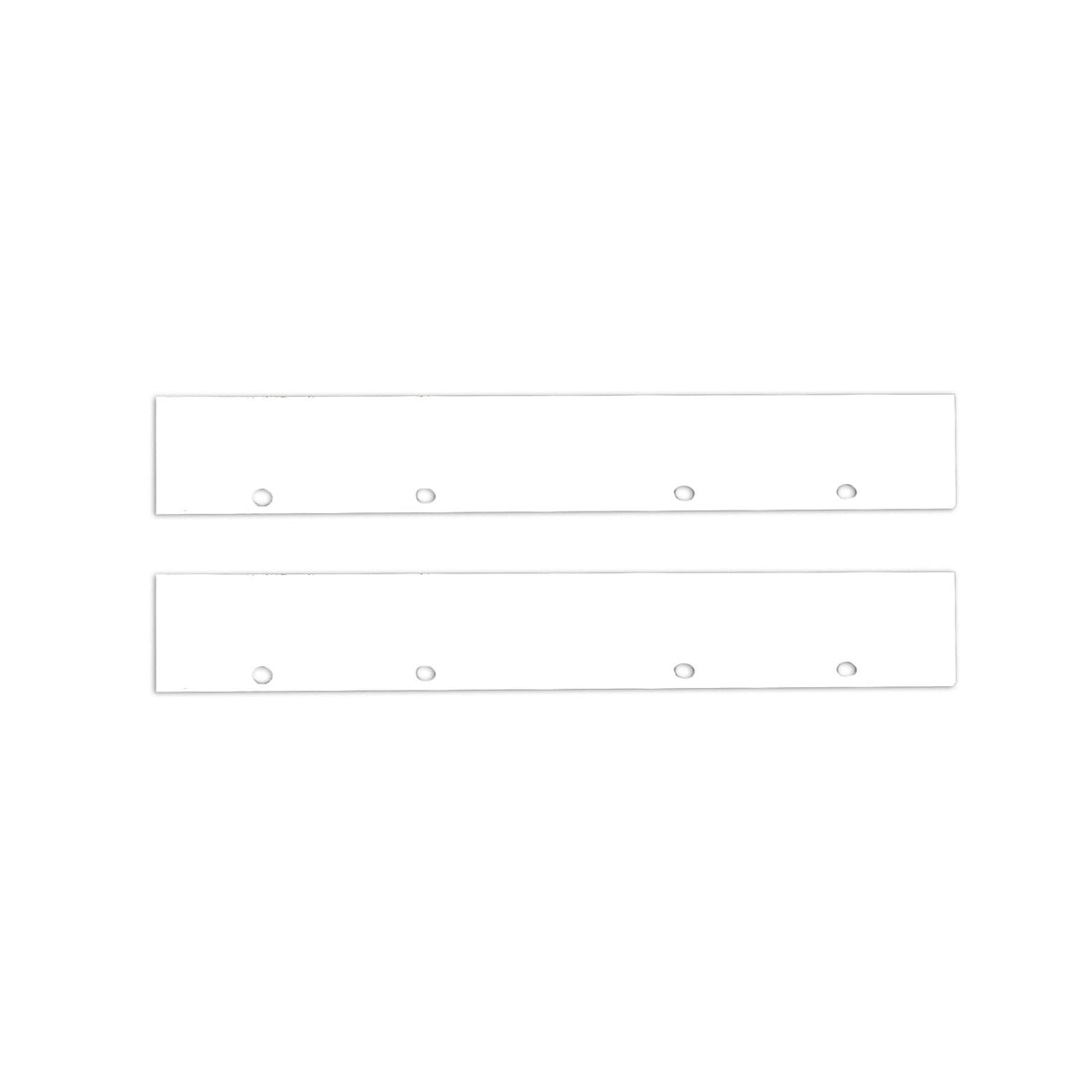 Endkappe Alu EC128 für Curtain10 DOUBLE, 2 Stück, weiß